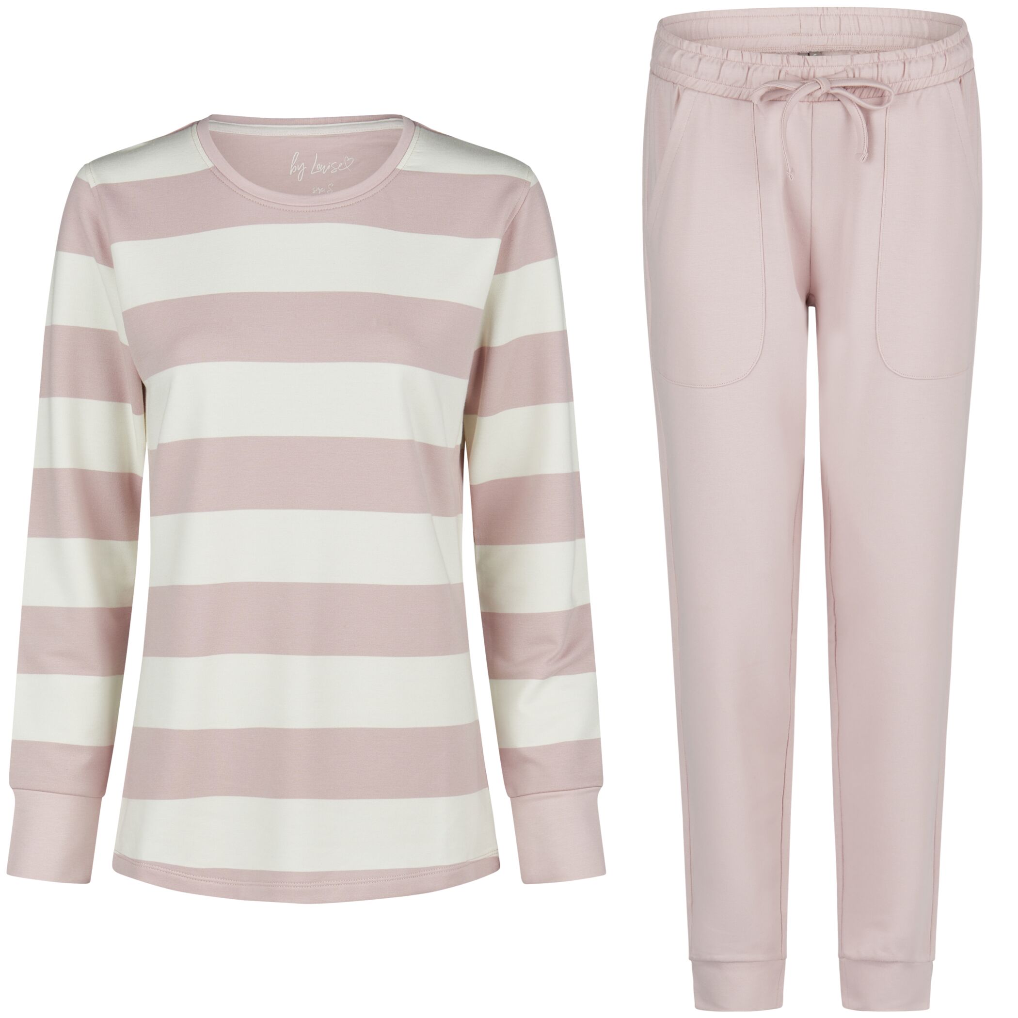 Damen Hausanzug Lang Rosa