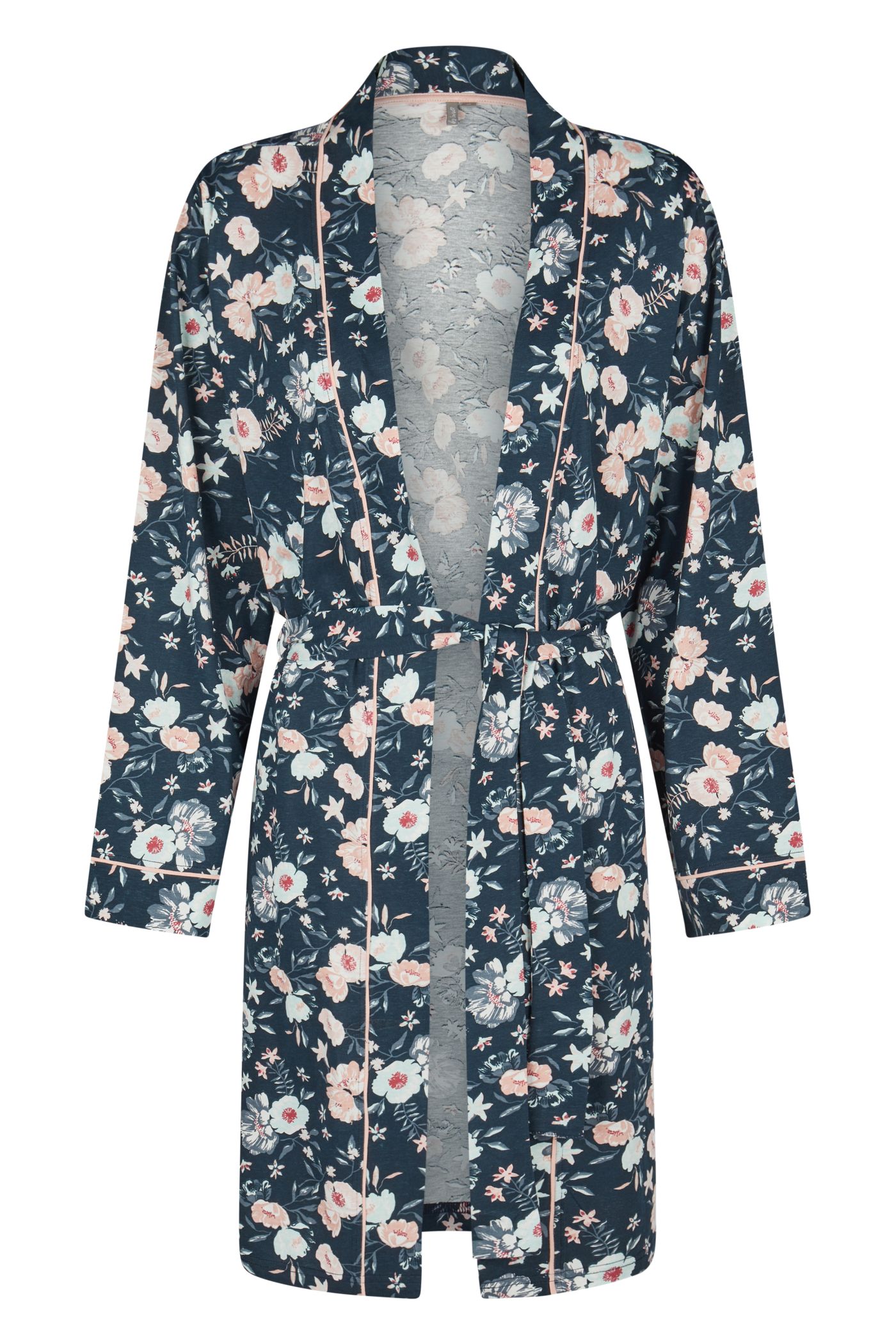 Damen Morgenmantel Blumen Print Damen Morgenmantel Blumen Print