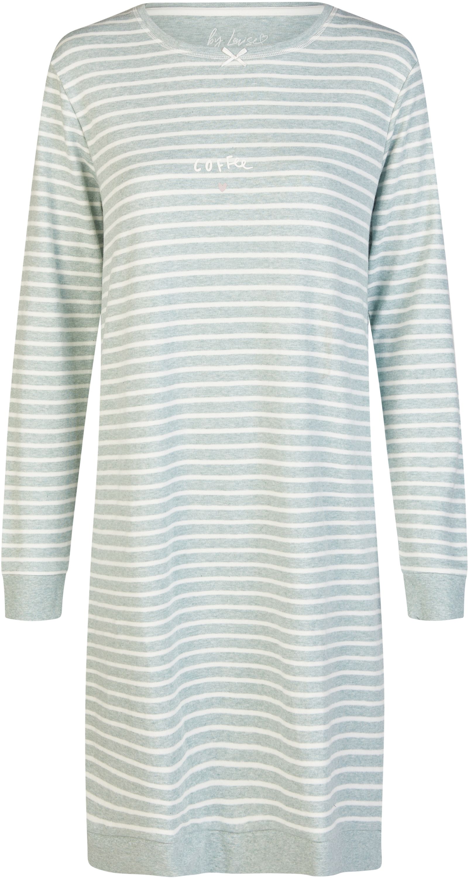 Ladies half-sleeved sleepshirt navy print