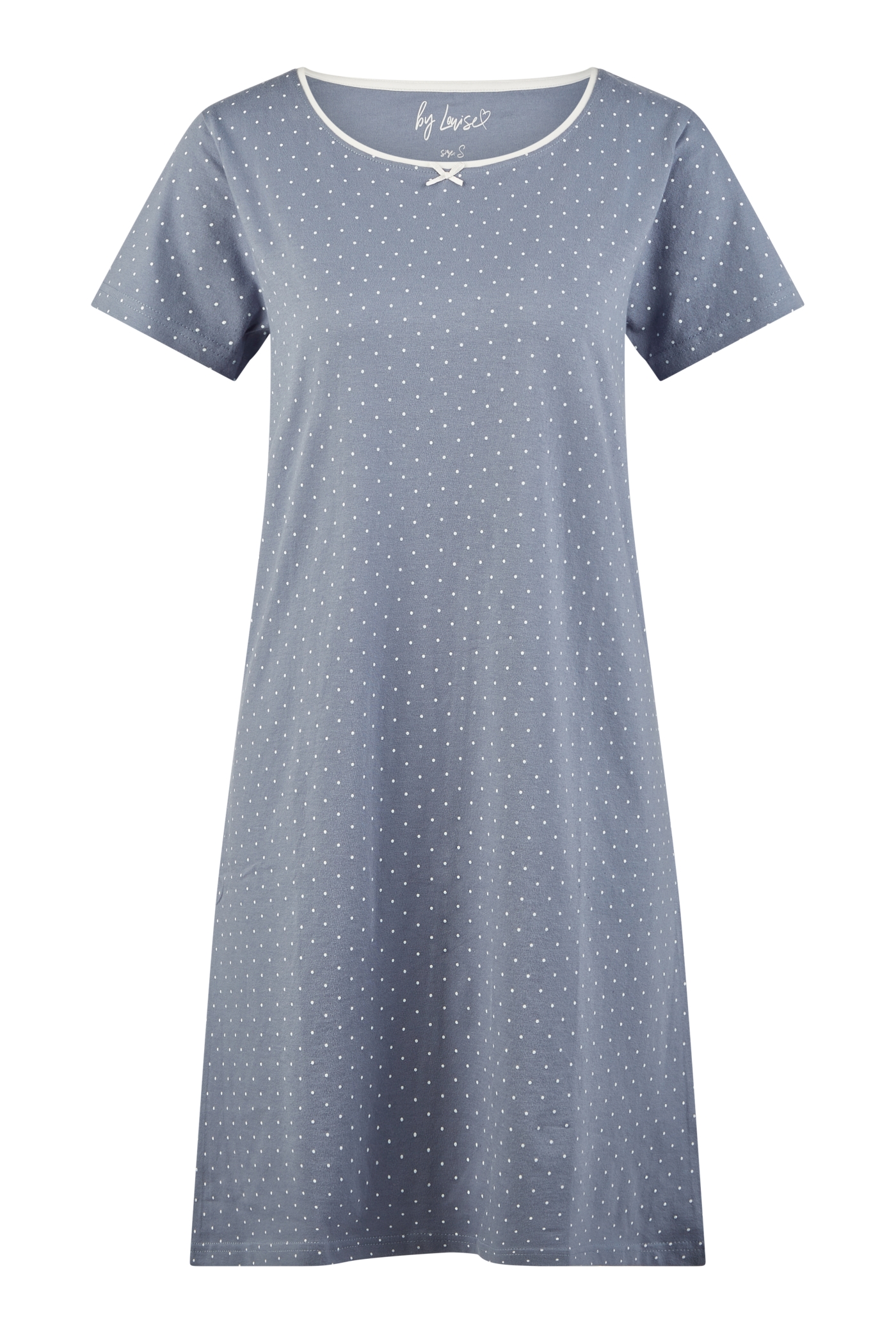 Damen Halbarm Sleepshirt Punkte