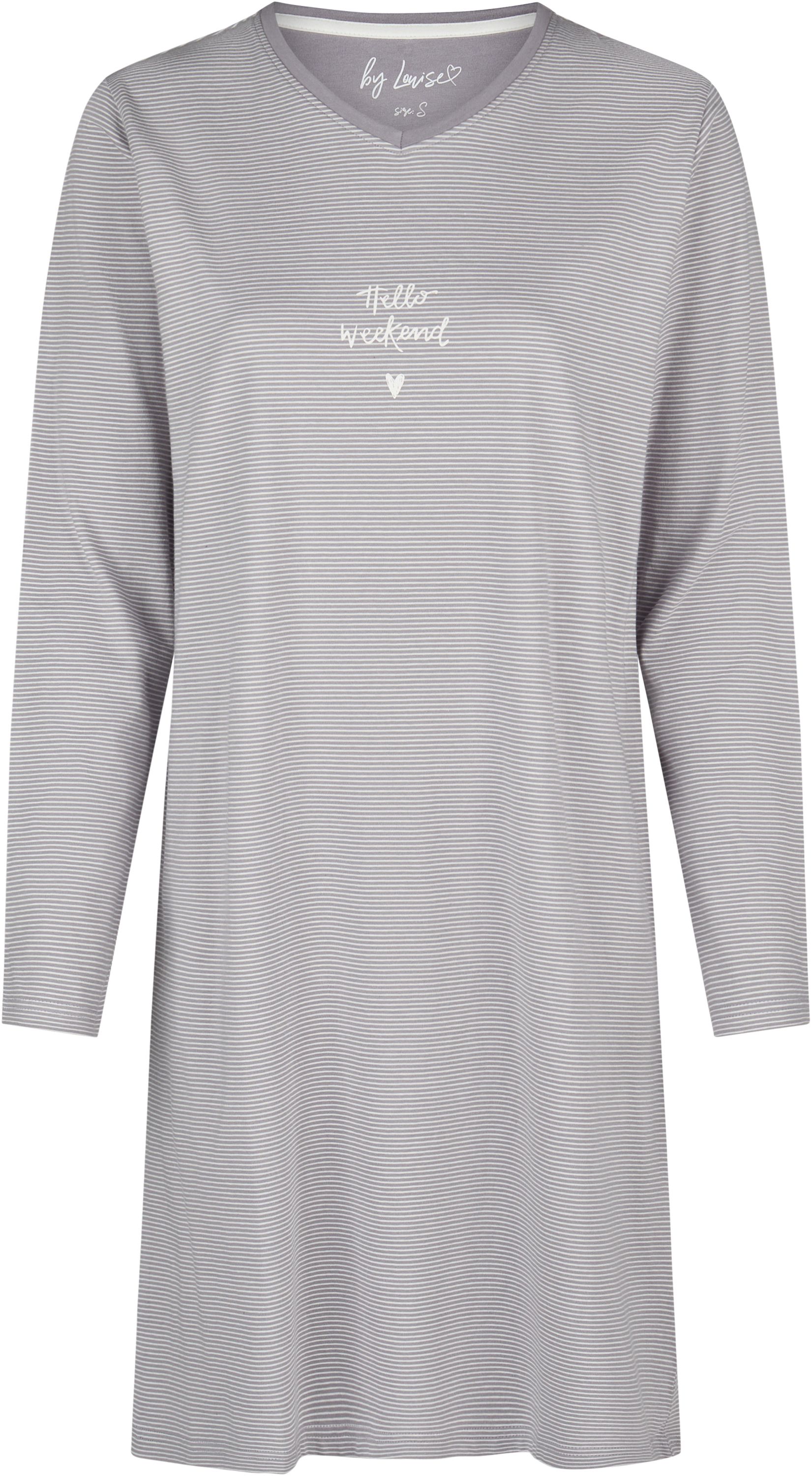 Ladies half-sleeved sleepshirt navy print