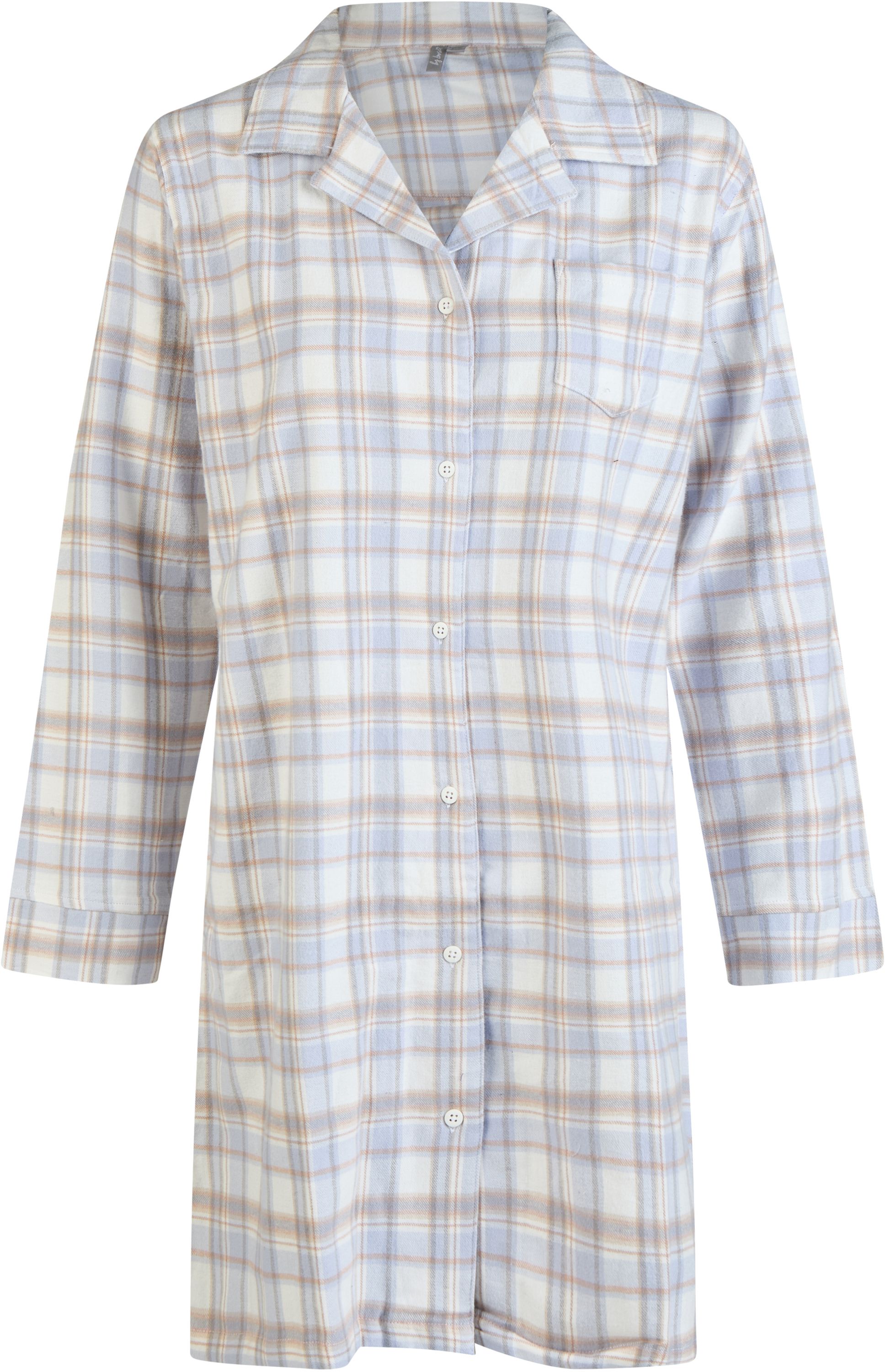 Ladies half-sleeved sleepshirt navy print