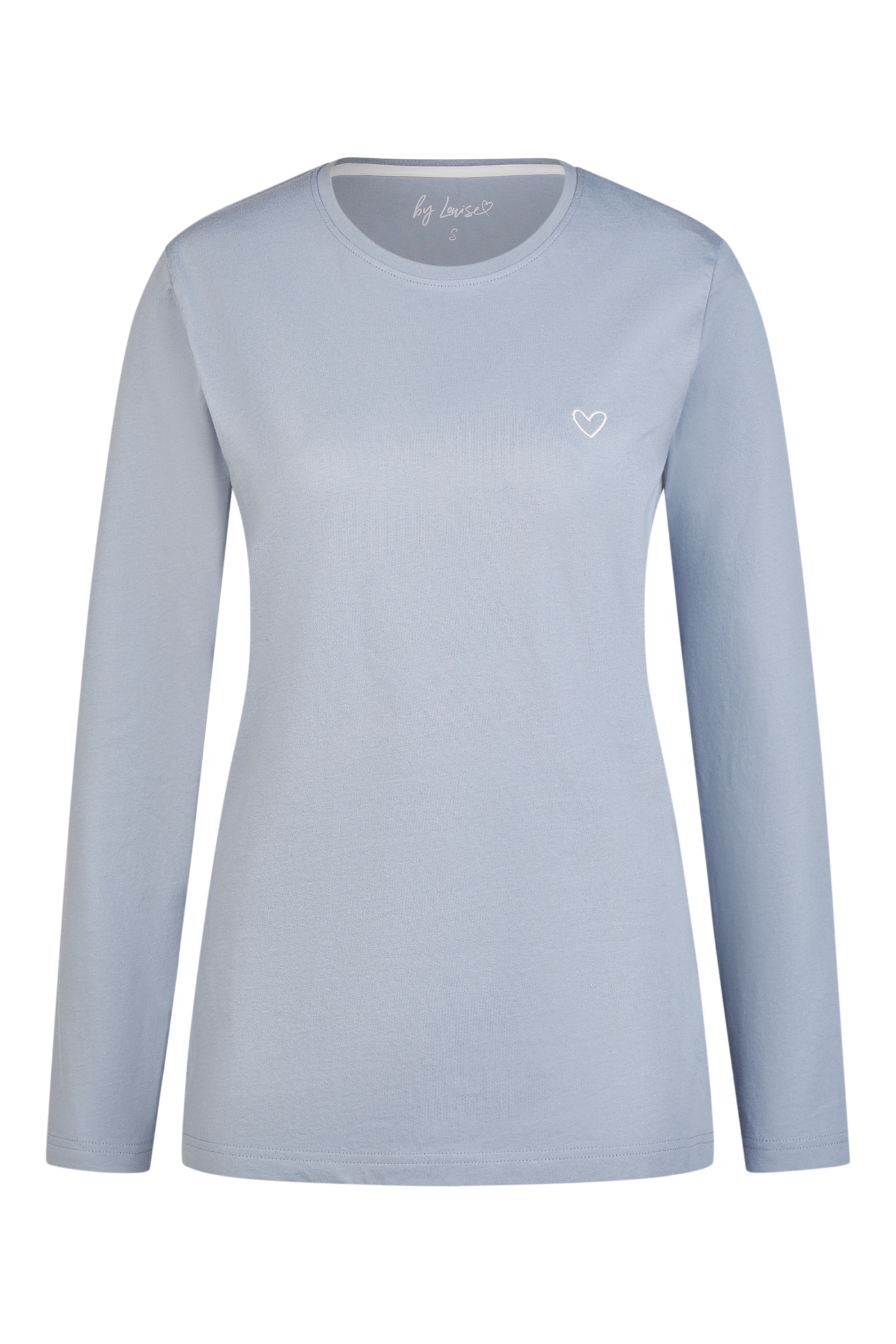 Ladies long-sleeved shirt navy