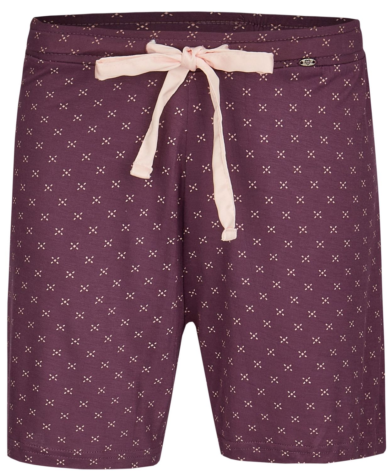 Damen Schlafshorts violett punkte