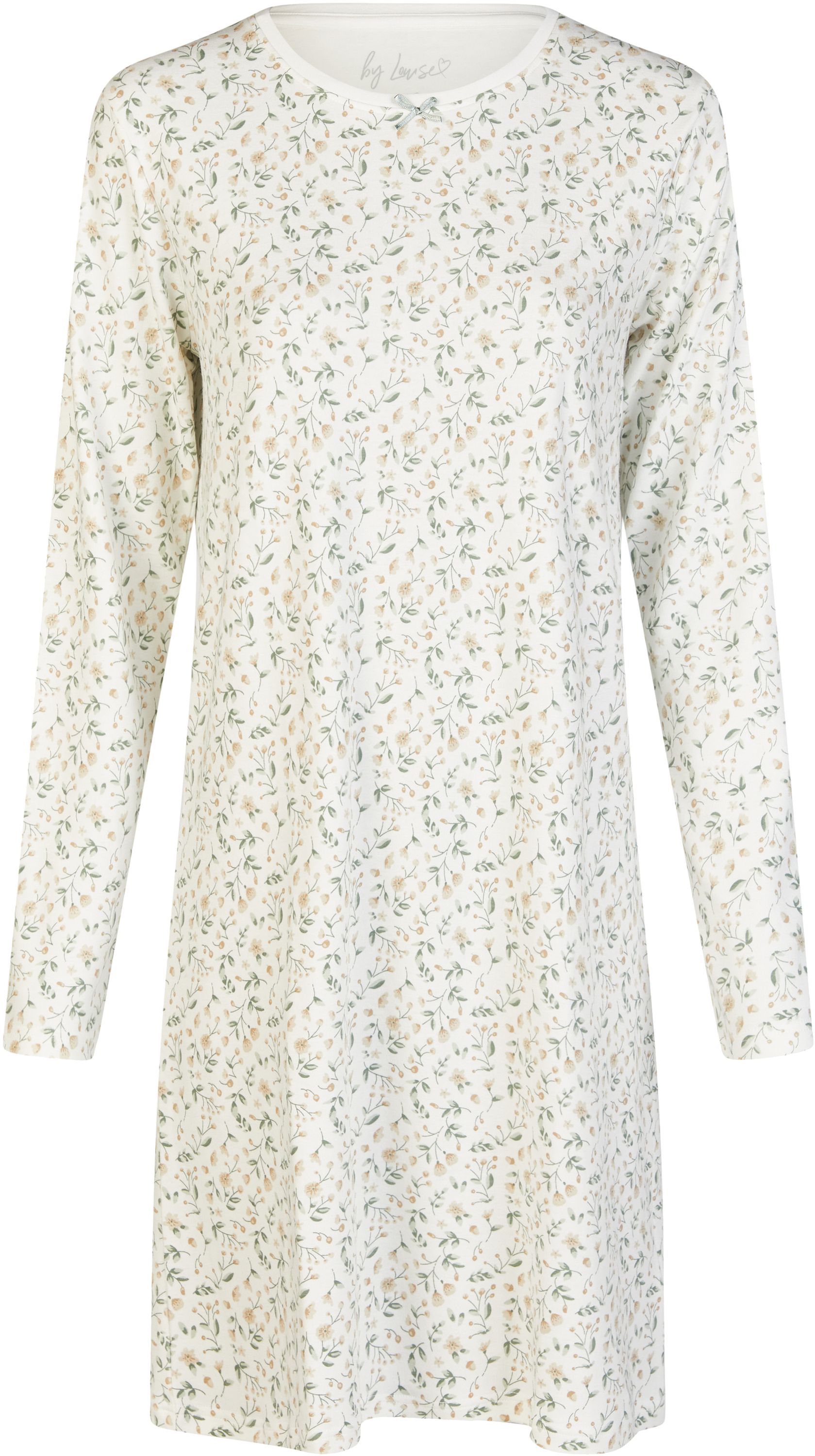 Ladies half-sleeved sleepshirt navy print